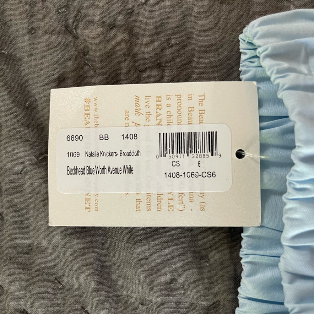 NWT TBBC Beaufort Bonnet Co Natalie Knickers Buckhead Blue Worth Ave White Bow 6 - Picture 6 of 8